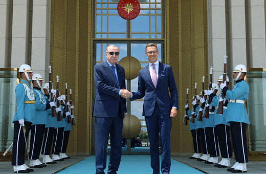 Cumhurbaşkanı Erdoğan, Finlandiya Cumhurbaşkanı Stubb ile görüştü