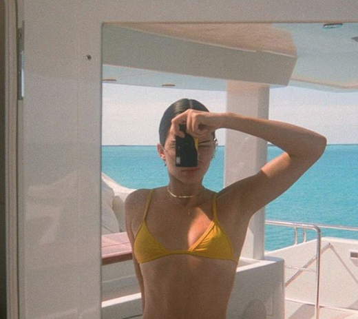 Böylesi görülmedi ağız burun değil Kendall Jenner göğüs uçlarından - Resim: 4