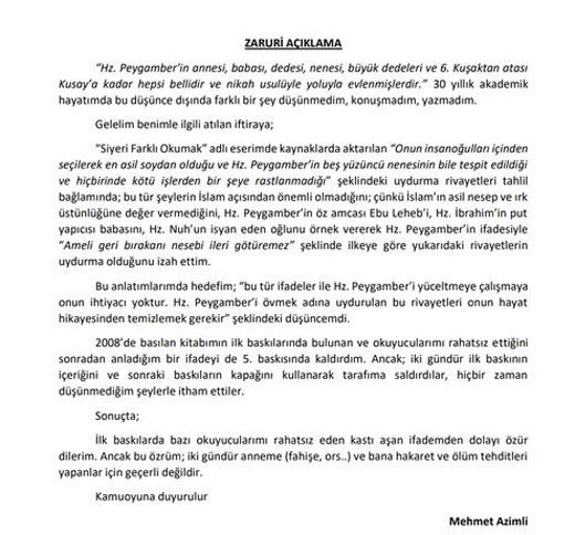 Diyanet'ten Hz. Muhammed ve babasıyla ilgili nezaket sınırlarını aşan kitapla ilgili açıklama - Resim: 0