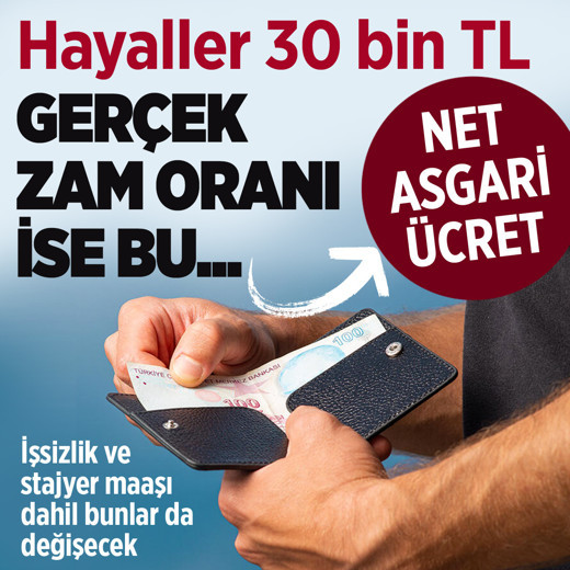 En muhtemel 2026 net asgari ücreti! Bu oran olursa işsizlik ve stajyer maaşı da...