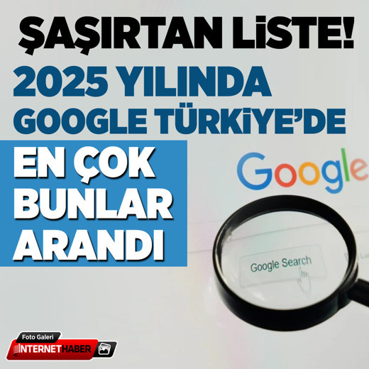 2025 yılında Google Türkiye'de en çok bunlar arandı! Şaşırtan liste