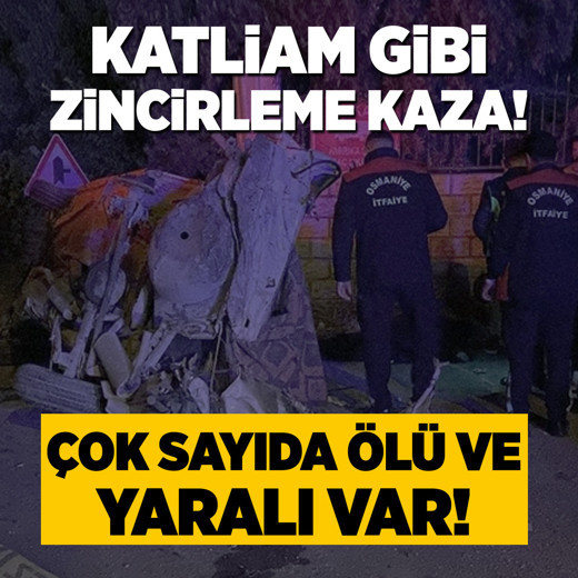 Osmaniye'de katliam gibi kaza: 2 ölü, 7 yaralı