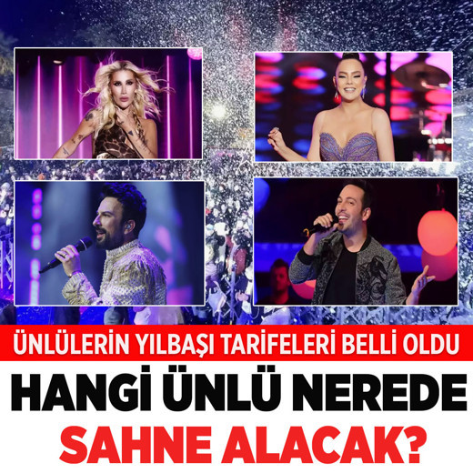 Ünlülerin yılbaşı programları belli oldu! Hangi sanatçı nerede sahne alacak?