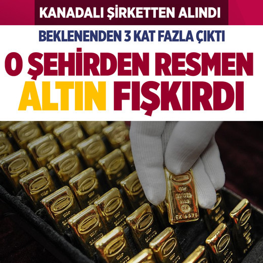 Yozgat'ta Kanadalı şirketten alınmıştı! 927 bin ons altın bulundu