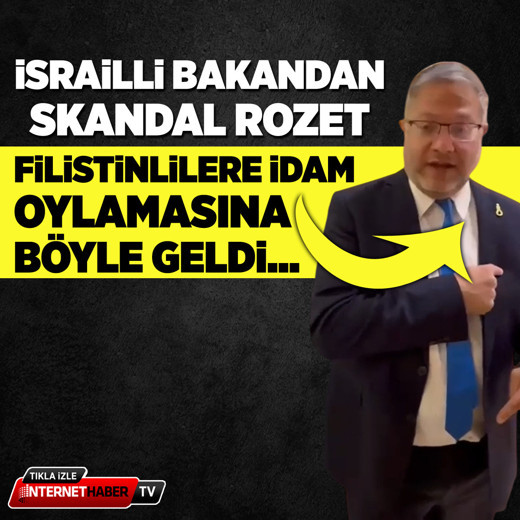 İsrailli bakandan skandal rozet! İdam oylamasına böyle geldi...