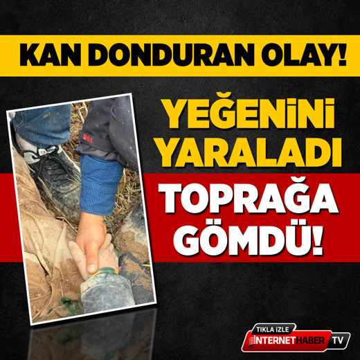 Kan donduran olay! Yeğenini yaralayıp toprağa gömdü!