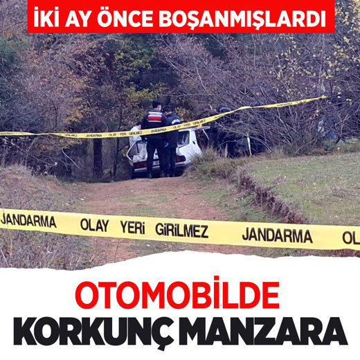 Bafra'da yeni boşanan genç çift otomobil içinde ölü bulundu