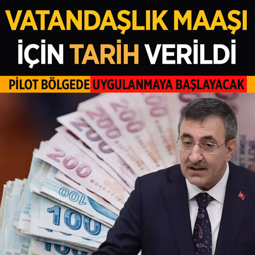 Tarih verildi! Vatandaşlık maaşı verilecek İşte şartları...