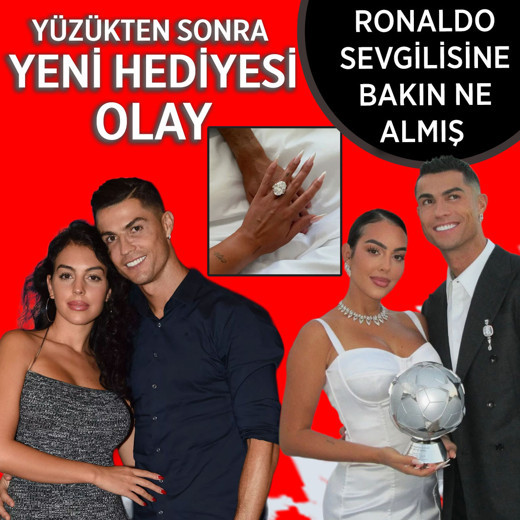 Ronaldo'dan milyonluk hediye! Evlilik için 10 yıl beklettiği sevgilisine öyle bir hediye aldı ki...