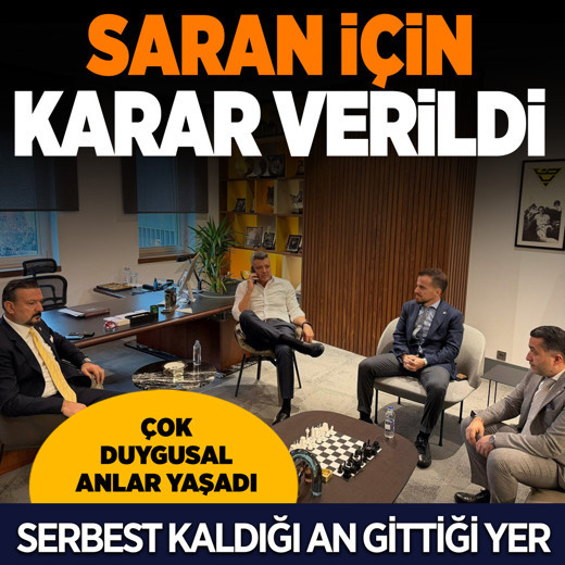 Gözaltındaki Sadettin Saran'la ilgili flaş karar! Adli kontrol şartıyla serbest bırakıldı