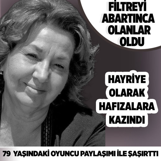 Yaprak Dökümü'nün Hayriye'si Güven Hokna filtrenin ayarını kaçırınca alay konusu oldu