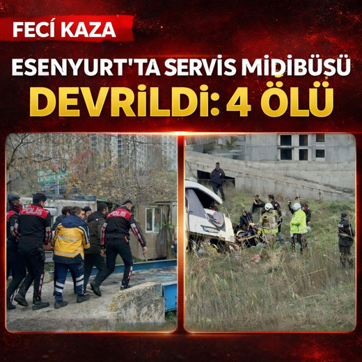 Esenyurt'ta otobüs şarampole yuvarlandı: Ölü ve yaralılar var!