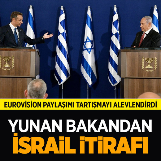 Yunanistan Sağlık bakanından "İsrail'i destekliyoruz çünkü dostumuz" itirafı