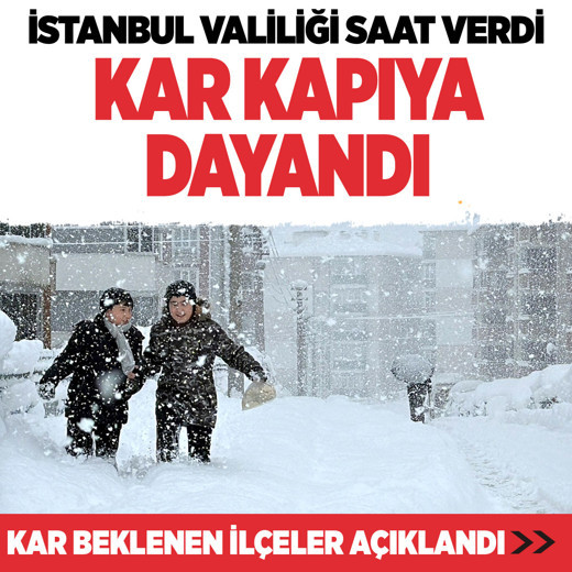 İstanbul'da karla karışık yağmur ve kar uyarısı valilik yağış beklenen ilçeleri paylaştı