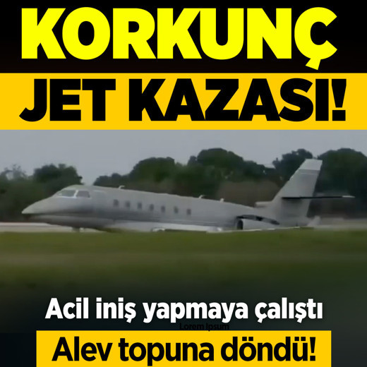 Korkunç jet kazası! Acil iniş yapmaya çalışırken düştü, 2 kişi öldü: Alev topuna dönüşü kamerada
