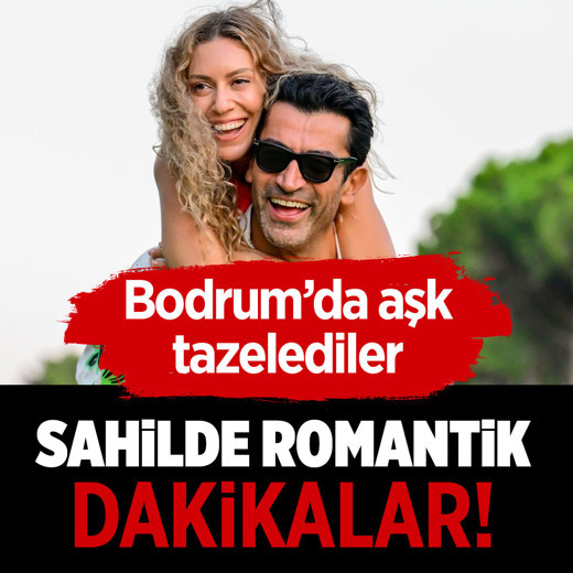 Sahilde romantik dakikalar! Kenan İmirzalıoğlu ile Sinem Kobal adeta aşk tazeledi