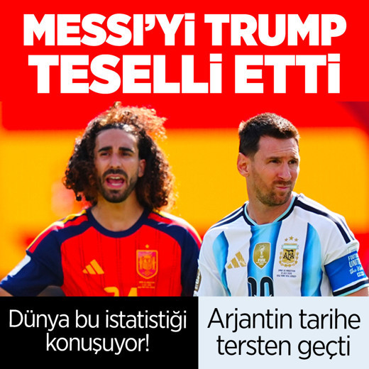 Tüm dünya bu istatistiği konuşuyor! Arjantin tarihe tersten geçti, Messi'yi Trump teselli etti