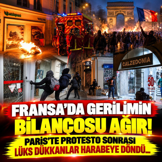 Fransa'da gerilimin bilançosu ağır! Paris'te yağma sonrası lüks dükkanlar harabeye döndü...