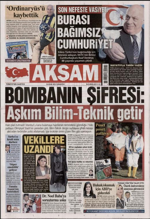 Tek tıkla günün en çarpıcı manşetleri - Resim: 1