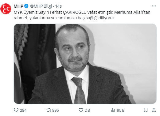 MHP'nin acı günü! MYK üyesi hayatını kaybetti - Resim: 0