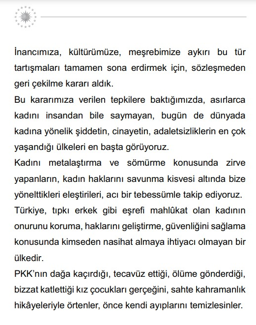 Erdoğan'ın konuşma metninde bulunan ancak okumadığı 'İstanbul Sözleşmesi' kısmı - Resim: 2