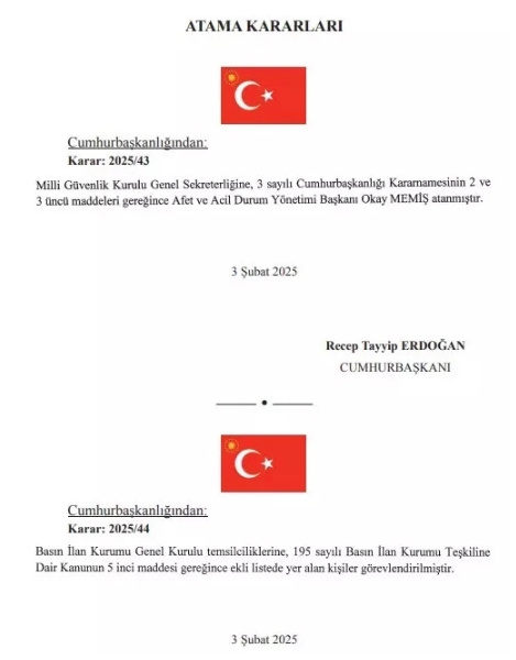 MGK Genel Sekreterliğine Okay Memiş atandı - Resim: 0