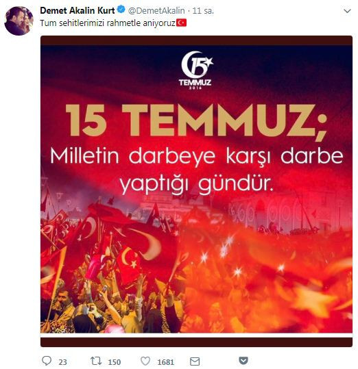 15 Temmuz'u unutmadı paylaşımı binlerce beğeni aldı - Resim: 2