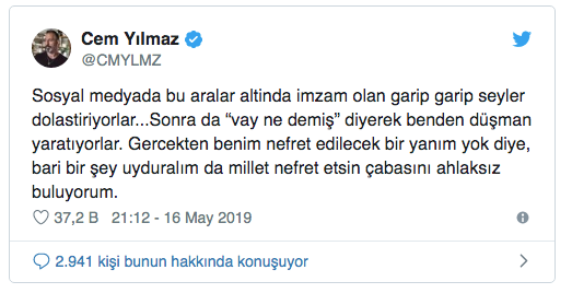 Cem Yılmaz 'ahlaksız buluyorum' deyip isyan etti: 1 tane oyumuz var - Resim: 4