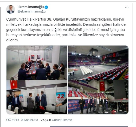 Kurultay öncesi Ekrem İmamoğlu'ndan ilk mesaj - Resim: 0