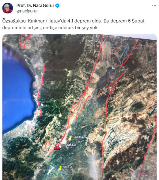 Naci Görür'den Hatay'daki deprem sonrası açıklama - Resim: 0