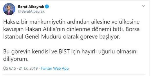 Hakan Atilla Borsa İstanbul Genel Müdürü oldu - Resim: 0