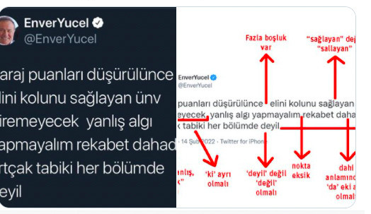 Enver Yücel ne yazdı twitter'da yazdıklarına dil bilgisi tepkisi yağdı - Resim: 2
