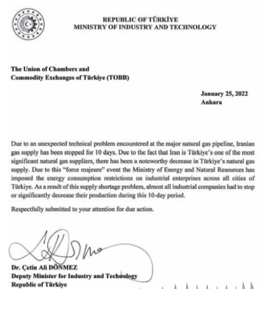 Elektrikler kesildi sanayici zorda! Bakanlık mücbir sebep yazısı hazırladı - Resim: 0