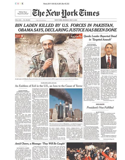 ABD basının Bin Ladin bayramı... - Resim: 3