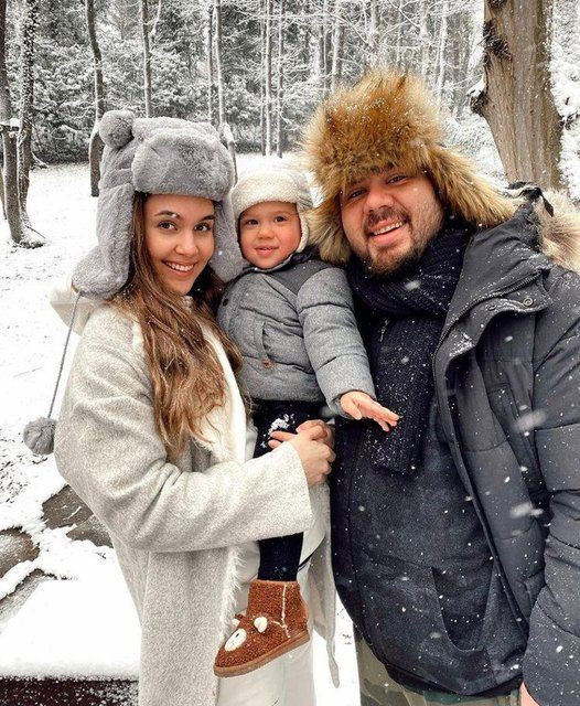 Aleyna Tilki Seda Bakan Fahriye Evcen kar keyfini çıkardı! Bakın kim eline çorap geçirdi - Resim: 2