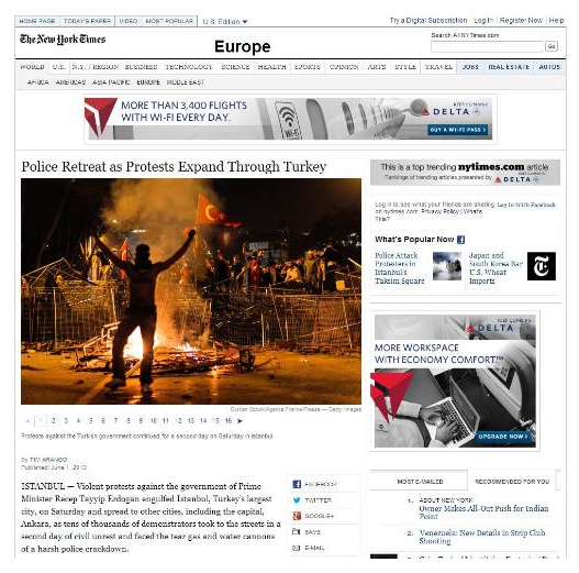 Gezi Parkı'nı dünya basını böyle gördü - Resim: 4