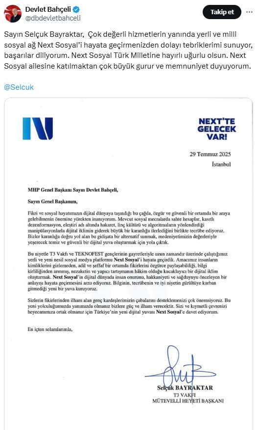 Devlet Bahçeli, Next Sosyal’e katıldı - Resim: 1