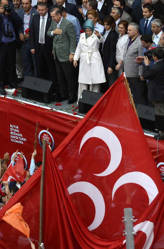 AK Parti mitinginde MHP bayrakları - Resim: 3