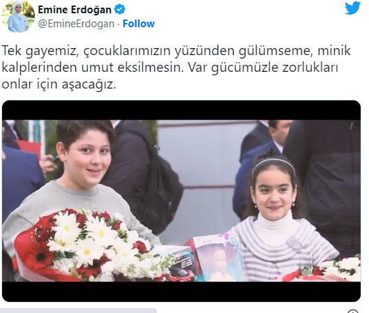 Emine Erdoğan deprem bölgelerindeki ziyaretlerine ilişkin paylaşımda bulundu - Resim: 0