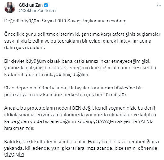 Gökhan Zan'dan Lütfü Savaş'a sert yanıt! "Nesi sizi rahatsız etti anlamış değilim" - Resim: 0