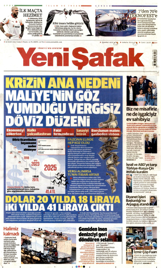 Hazine ve Maliye Bakanlığı'ndan Yeni Şafak'ın ''vergisiz döviz'' iddialarına yanıt - Resim: 0