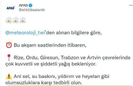 AFAD'dan 5 ile acil uyarı! Sel bölgelerine çok şiddetli yağış bekleniyor - Resim: 2