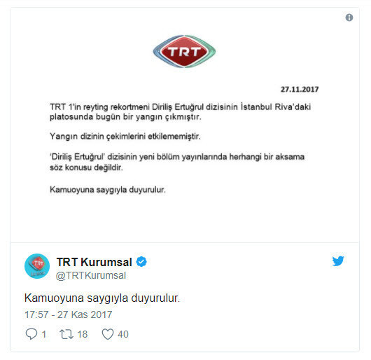 Diriliş Ertuğrul setinde yangın - Resim: 3