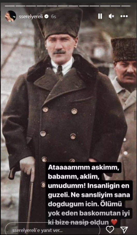 Ünlülerden peş peşe 10 Kasım paylaşımları! 'Yolum sensin' - Resim: 3