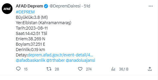 Kahramanmaraş'ta deprem oldu! AFAD son depremin şiddetini duyurdu - Resim: 0
