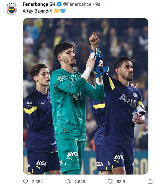 Altay Bayındır 4 gol yedi hedef oldu Fenerbahçe'den fotoğraflı paylaşım - Resim: 0