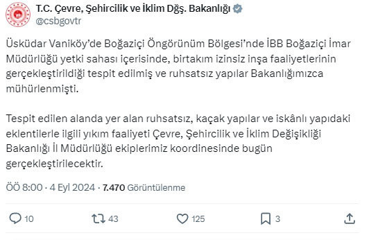 Vaniköy'deki izinsiz inşaatta ruhsatsız ve kaçak yapılar bugün yıkılacak - Resim: 2