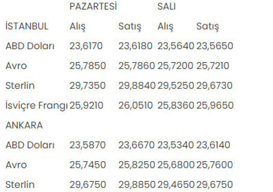 İstanbul ve Ankara serbest piyasalarında son durum! 19-20 Haziran alış-satış rakamları - Resim: 0