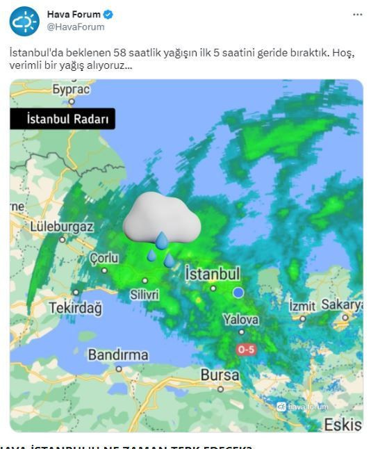 Yağmur bir geldi pir geldi İstanbullular dikkat! Meteoroloji verileri diyor; 58 saat sürecek! İşte son uyarılar... - Resim: 4