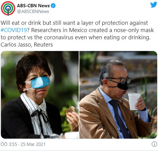 Sadece yemek yerken takılıyor! Meksika'daki araştırmacılar burun maskesi tasarladı - Resim: 0